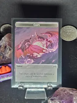 MTG Tarkir: Dragonstorm COPY TOKEN #T 0001 Double-Sided Monk - Near Mint TDM - Image 1
