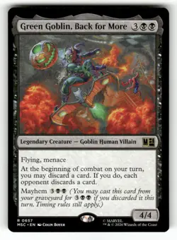 Green Goblin, Back for More 657 Commander: Marvel Heroes Magic: The Gathering NM - Image 1