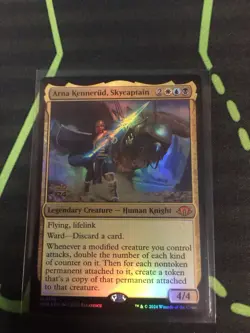 MTG Magic The Gathering Arna, Kennerud Skycaptain Foil Prerelease Promo - Image 1