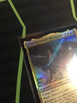 MTG Magic The Gathering Arna, Kennerud Skycaptain Foil Prerelease Promo - Image 2