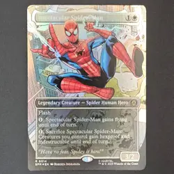 2025 Magic MTG Marvel Spider-Man Borderless Foil Spectacular Spider-Man #0014 - Image 1