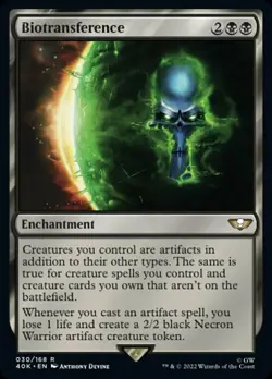 [1x] Biotransference Near Mint, English Warhammer 40,000 Commander MTG Magic - Image 1