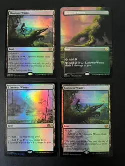 MTG- Llanowar Wastes x4 - FOIL - Image 1