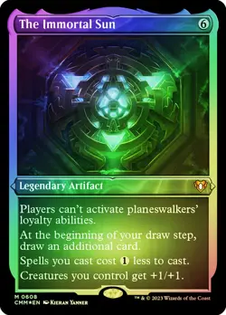 MTG FOIL ETCHED The Immortal Sun - Commander Masters #608 - Image 1