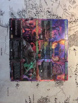 Marvel Mtg Full Art Bundle Lot Of 12 Scene Cards (6 Foil) - Image 1