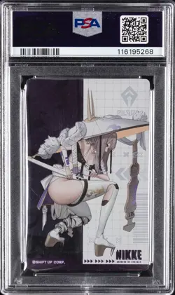 2023 GODDESS OF VICTORY: NIKKE GUN GIRL METAL CARD COLLECTION SCARLET PSA 8 - Image 2