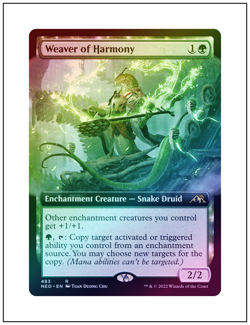 Weaver of Harmony, Extended Art Foil, Magic MTG NM - Image 1