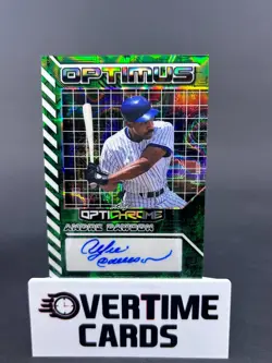 2025 Leaf Optichrome Andre Dawson Green Prismatic Optimus Auto One of One 1/1 - Image 1