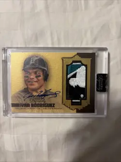 2019 Topps Dynasty IVAN RODRIGUEZ ONE OF ONE 1/1 AUTOGRAPH MLB LOGOMAN DAP-194 - Image 1