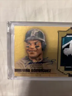 2019 Topps Dynasty IVAN RODRIGUEZ ONE OF ONE 1/1 AUTOGRAPH MLB LOGOMAN DAP-194 - Image 3