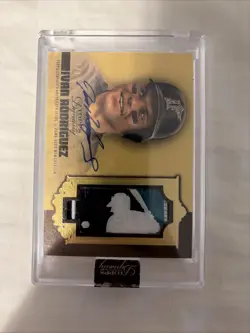 2019 Topps Dynasty IVAN RODRIGUEZ ONE OF ONE 1/1 AUTOGRAPH MLB LOGOMAN DAP-194 - Image 4