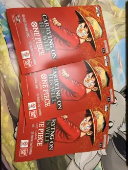 One Piece 3x OP13 Carrying On His Will Sleeve Booster Pack - Factory Sealed - Image 1