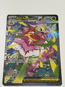 Mega Meganium EX 272/217 Special Illustration Rare SIR Pokemon Ascended Heroes - Image 1