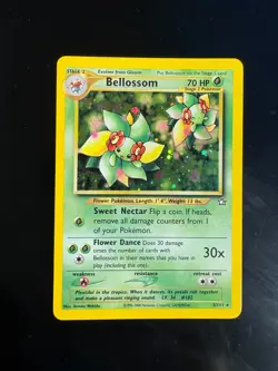 Bellossom 3/111 Neo Genesis Holo Rare Pokemon Card WOTC Vintage LP - Image 1