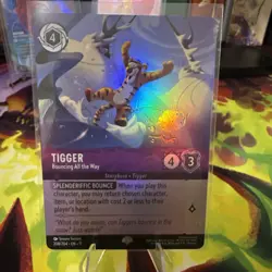 Tigger Bouncing All the Way 208/204 Epic Holofoil Winterspell Disney Lorcana - Image 1