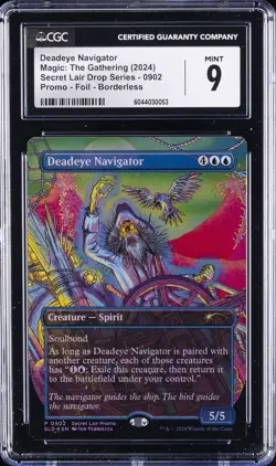 2024 MAGIC: THE GATHERING SECRET LAIR DROP BORDERLESS DEADEYE NAVIGATOR CGC 9 - Image 1