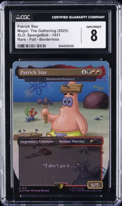 2025 MAGIC: THE GATHERING SLD: SPONGEBOB - 1931 PATRICK STAR CGC 8 - Image 1