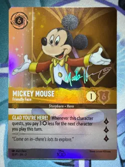 MIckey Mouse - Friendly Face - 18/P1 D100 Foil Promo - Disney Lorcana TCG - VLP - Image 1