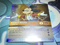 MIckey Mouse - Friendly Face - 18/P1 D100 Foil Promo - Disney Lorcana TCG - VLP - Image 2