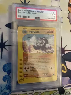 Poliwrath H24/H32 Skyridge E-Series Vintage Holo Rare Pokemon TCG Card PSA 9 - Image 2