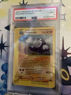 Poliwrath H24/H32 Skyridge E-Series Vintage Holo Rare Pokemon TCG Card PSA 9 - Image 3
