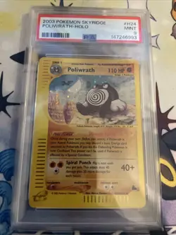 Poliwrath H24/H32 Skyridge E-Series Vintage Holo Rare Pokemon TCG Card PSA 9 - Image 4