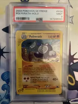 Poliwrath H24/H32 Skyridge E-Series Vintage Holo Rare Pokemon TCG Card PSA 9 - Image 5