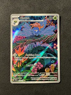 Pokemon Gloom 198/197 Obsidian Flames Illustration Rare Holo TCG Card - Image 1
