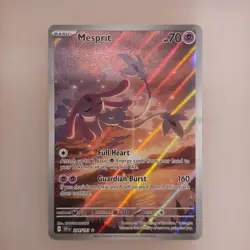 Pokemon TCG Mesprit 204/191SV08: Surging Sparks Illustration Rare Holo Card - Image 3
