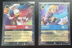 Disney Lorcana Festival of the Arts Epcot 2026 Rapunzel, Donald Duck PROMO Cards - Image 1