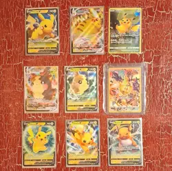 Pokemon TCG Crown Zenith/Sword & Shield 9-Card Holo/Foil Lot Pikachu V VMAX - Image 2