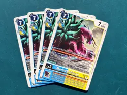 MarineBullmon EX12-031 Playset Digital World Shambala Digimon Card Game x4 - Image 1