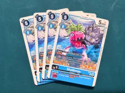 Shellmon EX12-026 Playset Digital World Shambala Digimon Card Game x4 - Image 1