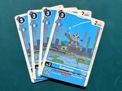 Gabumon EX12-021 Playset Digital World Shambala Digimon Card Game x4 - Image 1