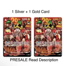 [Presale] ENGLISH Monkey D. Luffy PROMO P-159 2 Card Set 29th Anniversary - Image 1