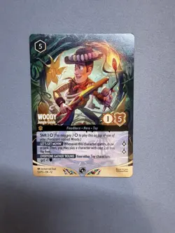 Lorcana TCG Woody Jungle Guide 53/P3 Wilds Unknown Set Champ Promo Card NON-FOIL - Image 1