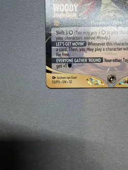 Lorcana TCG Woody Jungle Guide 53/P3 Wilds Unknown Set Champ Promo Card NON-FOIL - Image 5
