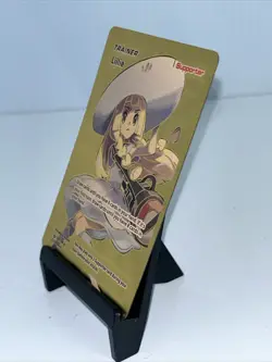 Pokemon Trainer Lillie Metal Gold Foil Pokemon Card Fan Art Card RARE - Image 4