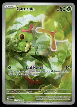 Pokemon Cards Caterpie 172/165 Holo 151 Illustration Rare NM - Image 1