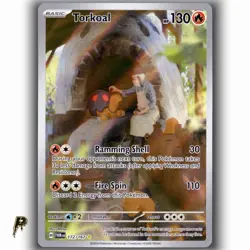 Pokemon Twilight Masquerade Torkoal 172/167 Illustration Rare Holo Card NM - Image 1