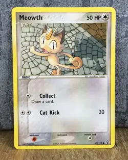 Pokemon Fire Red Leaf Green Meowth 69/112 Trading Card - Image 1