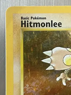 Hitmonlee 7/62 Fossil Set Rare Holo Vintage Pokemon TCG Card MP - Image 2