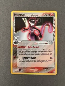 Pokemon TCG Mewtwo Delta Species Holo Card 12/113 (NM) - Image 1
