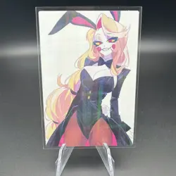 Charlie Morningstar Hazbin Hotel Holographic Anime Collectible Trading Card - Image 1