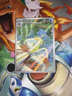Simipour 102/086 SV: Black Bolt Illustration Rare Pokemon Card - Image 1