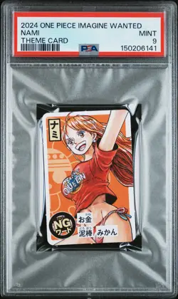 PSA 9 Nami Theme Card One Piece Imagine Wanted One Piece 2024 - Image 1