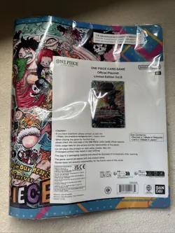 One Piece Official Card Game Playmat Vol 5 English + Luffy Promo Card IN HAND - Image 1