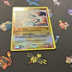 Lucario 6/130 Stamped LP -Vintage Holo Pokemon Card- Burger King Promo (3z) - Image 3