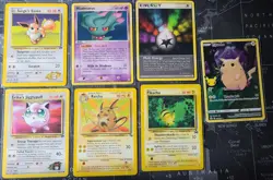 ​Vintage Pokemon Card Lot Wizards Black Star Promo Pikachu Base Raichu Gym Eevee - Image 1