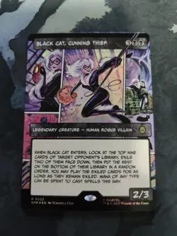 Black Cat, Cunning Thief (Borderless) Marvel's Spider-Man Foil - Image 1